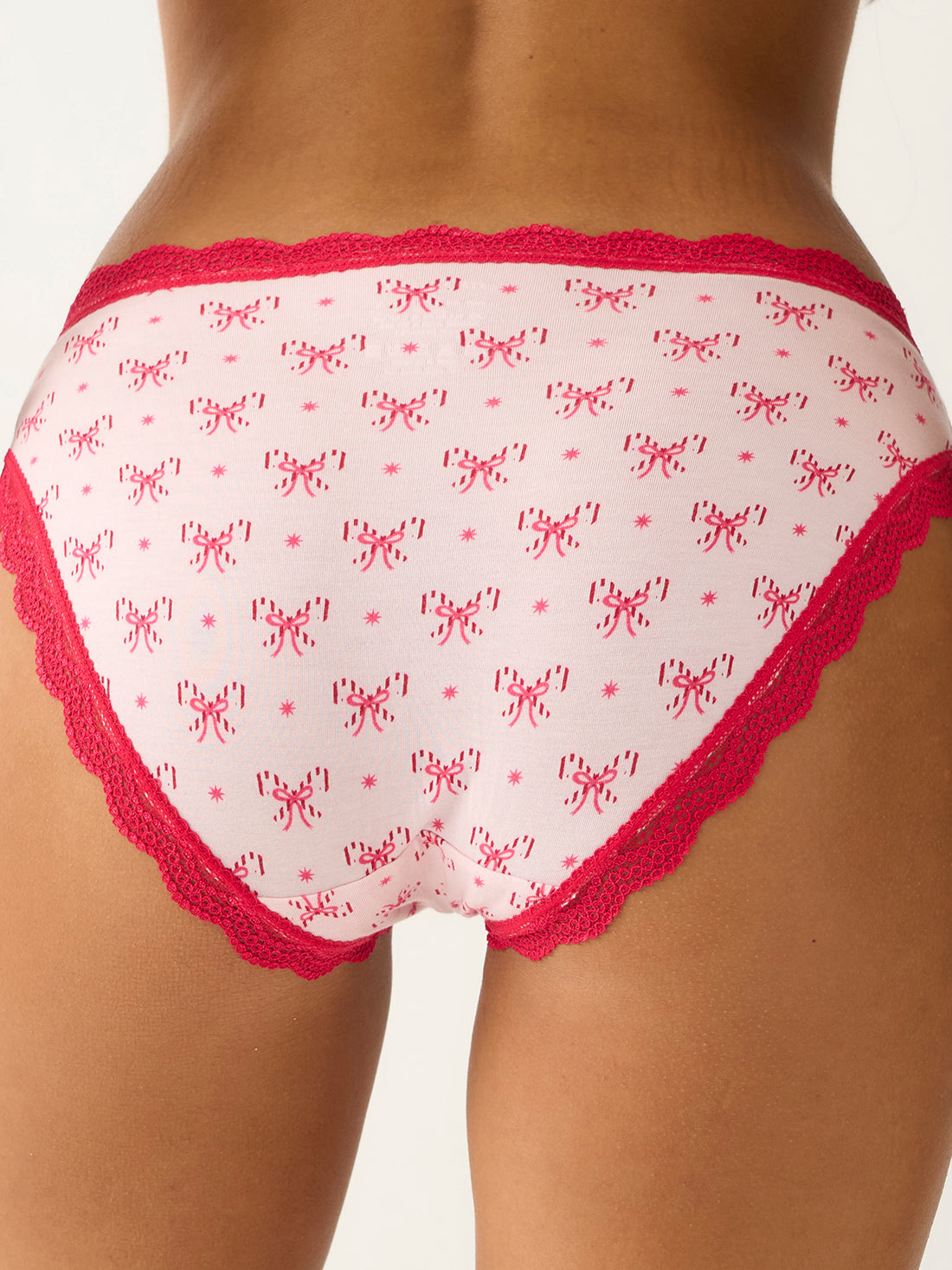 Mid Rise High Leg Knicker - Santa Baby