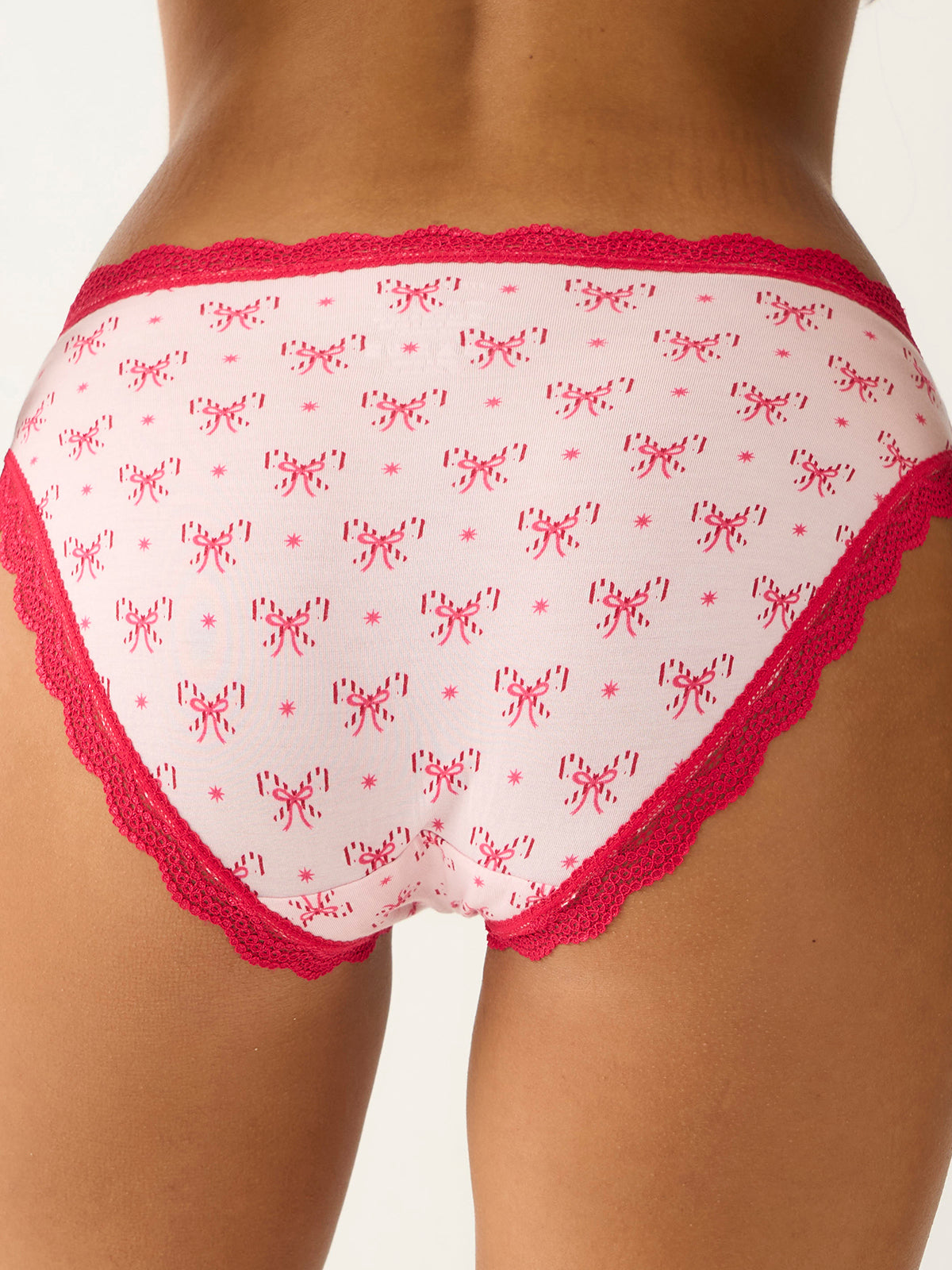 Mid Rise High Leg Knicker - Santa Baby