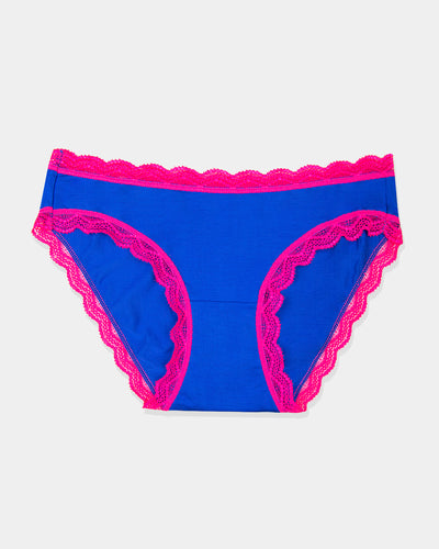 The Original Knicker - Sapphire and Raspberry Stripe & Stare