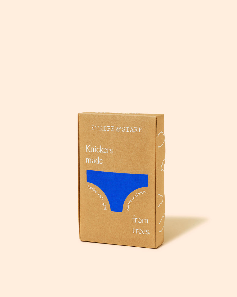 The Original Knicker - Sapphire and Raspberry Stripe & Stare