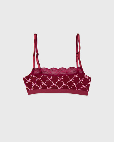 Lace Square Bra - Rouge Bow Stripe & Stare