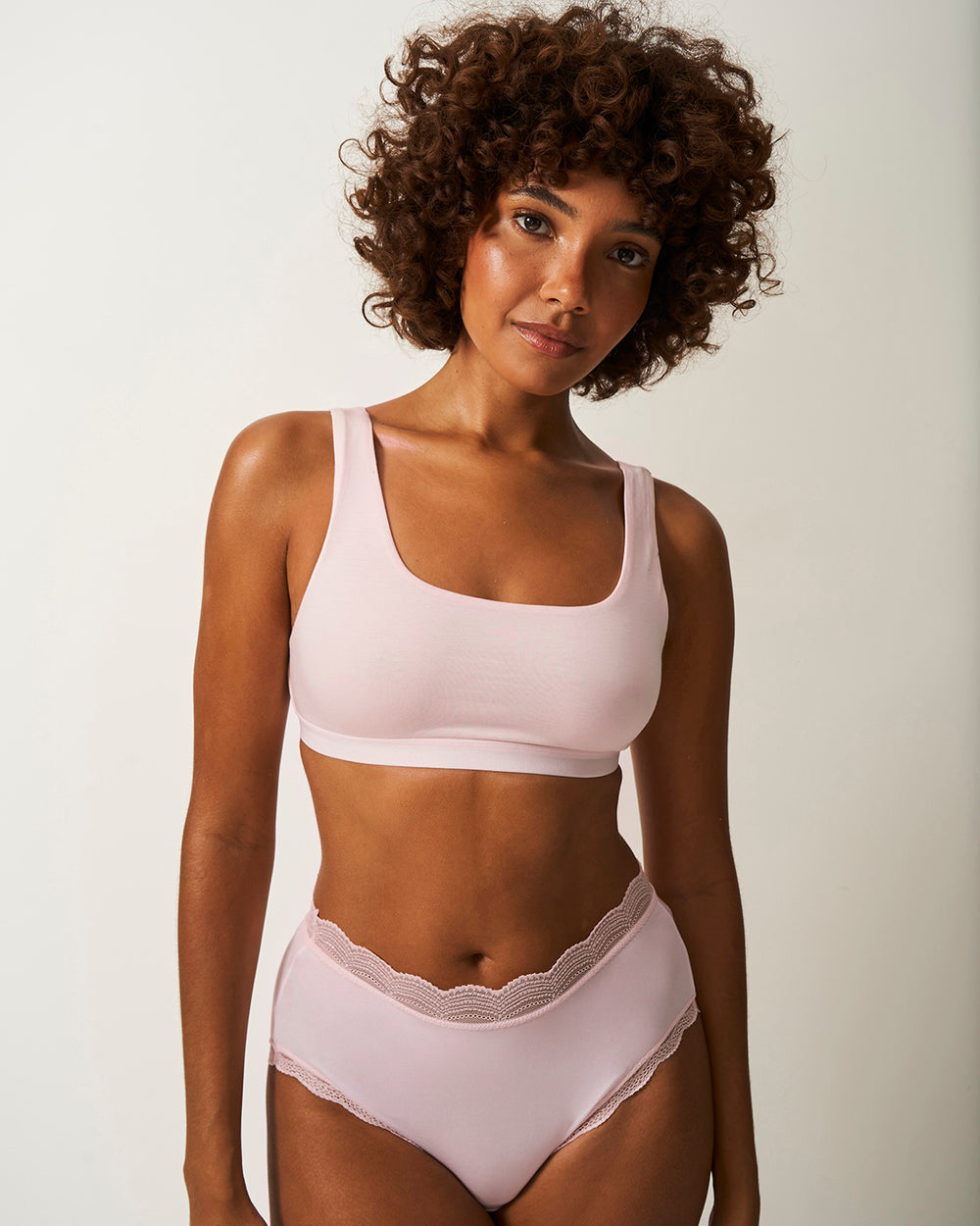 Soft Scoop Bra - Pink-a-boo Stripe & Stare