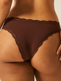 Brazilian Knicker - Cocoa Stripe & Stare®