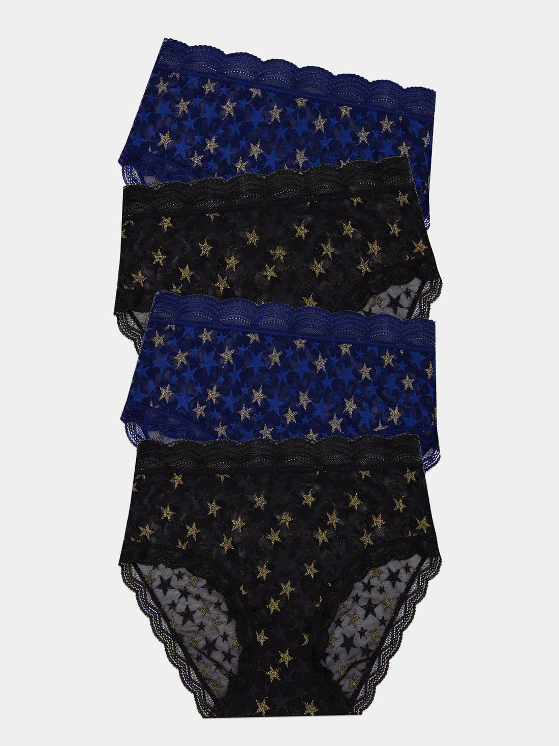 High Rise Knicker Four Pack - Shine Like a Star Hop Lun Limited