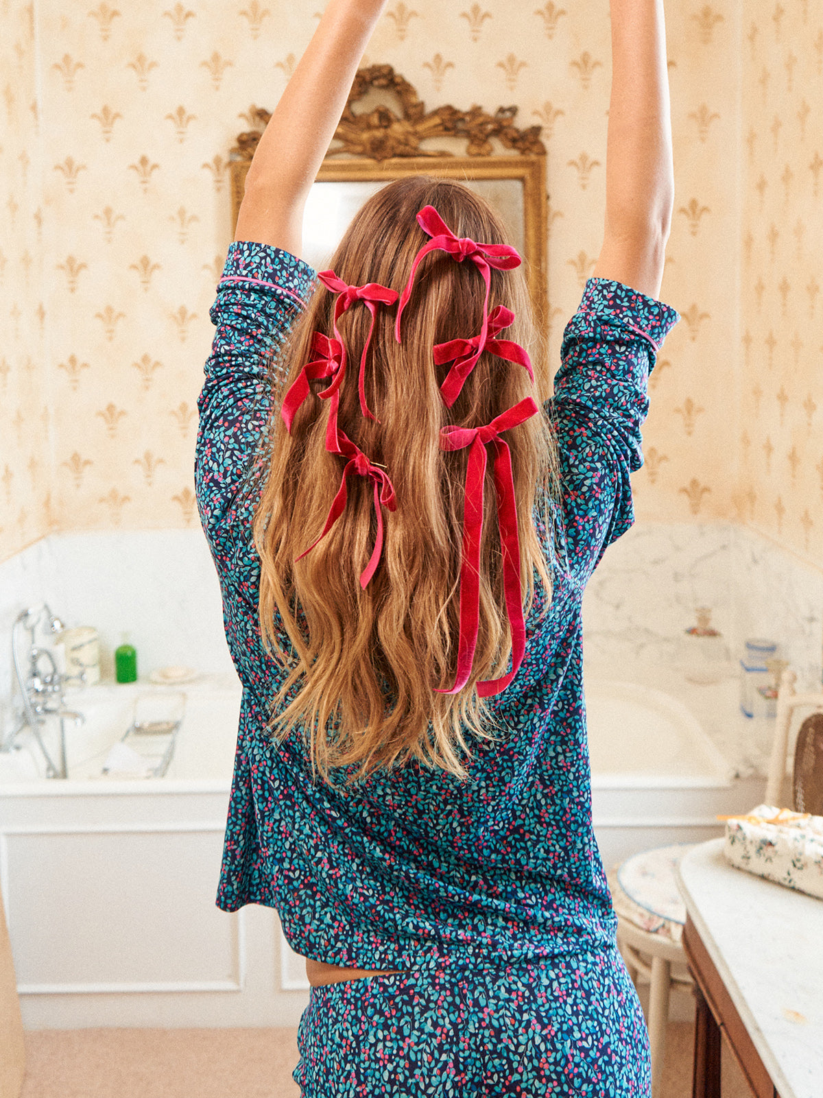 Long Pyjama Set - Winter Berry