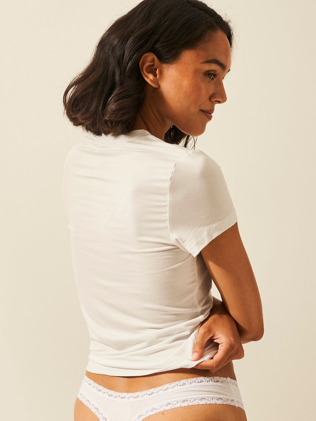 Short Sleeve Top - White