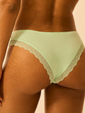 ZigZag Lace Brazilian Knicker - Spearmint