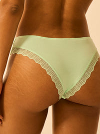 ZigZag Lace Brazilian Knicker - Spearmint