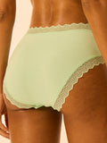 ZigZag Lace High Rise Knicker - Spearmint