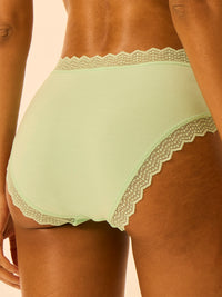 ZigZag Lace High Rise Knicker - Spearmint