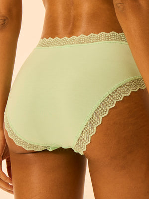 ZigZag Lace High Rise Knicker - Spearmint