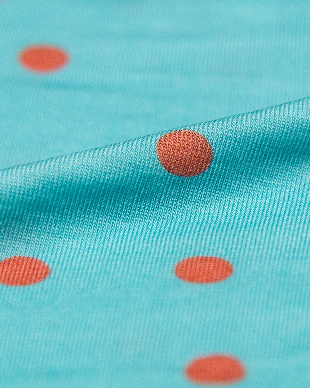 High Rise Knicker - Turquoise and Coral Spots Stripe & Stare