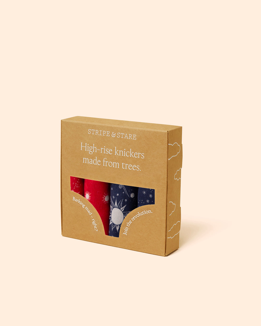 High Rise Knicker Four Pack - Starlight Stripe & Stare