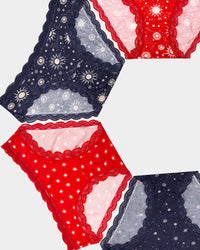 The Original Knicker Four Pack - Starlight Stripe & Stare