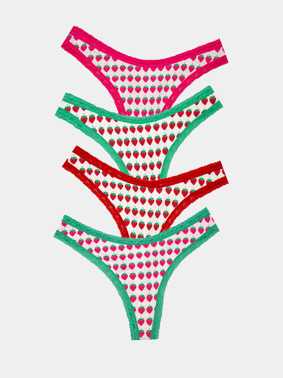 Thong Four Pack - Strawberry Dreams Charming Garment Enterprises Co