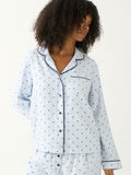 Soft Brushed Woven Pyjama Top - Stripe & Shine