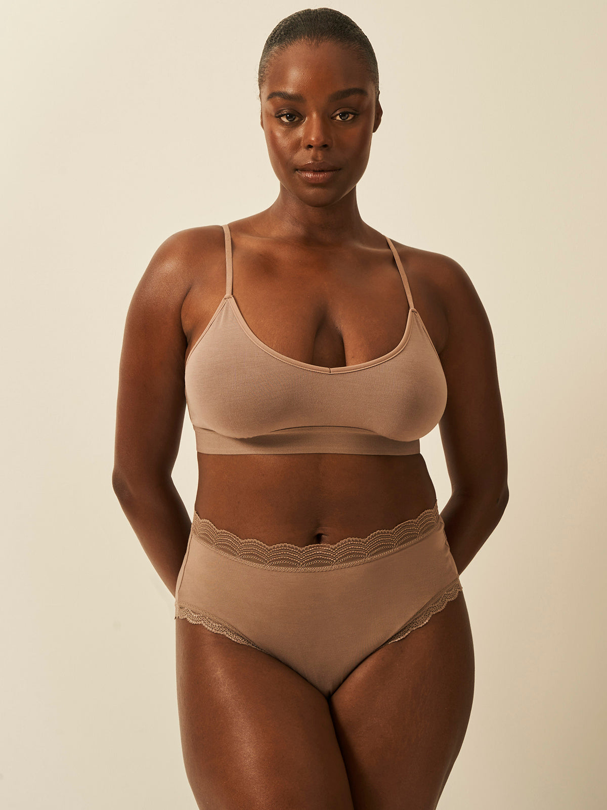 High Rise Knicker Four Pack - Taupe Charming Garment Enterprises Co