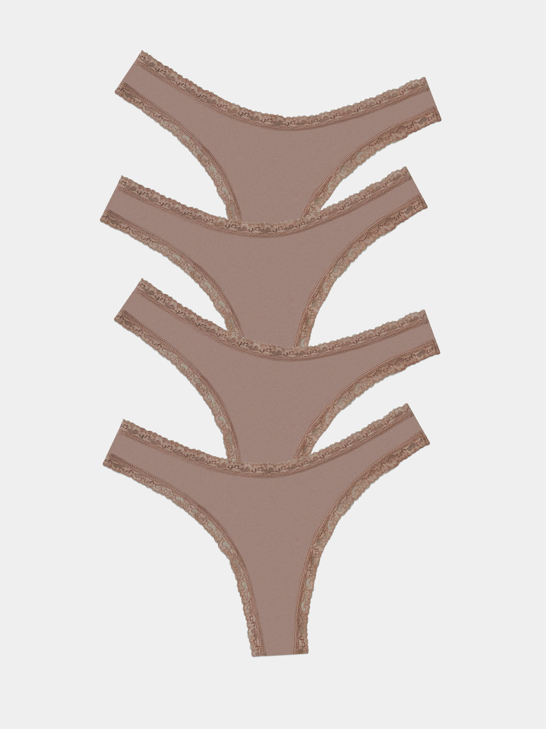 Thong Four Pack - Taupe