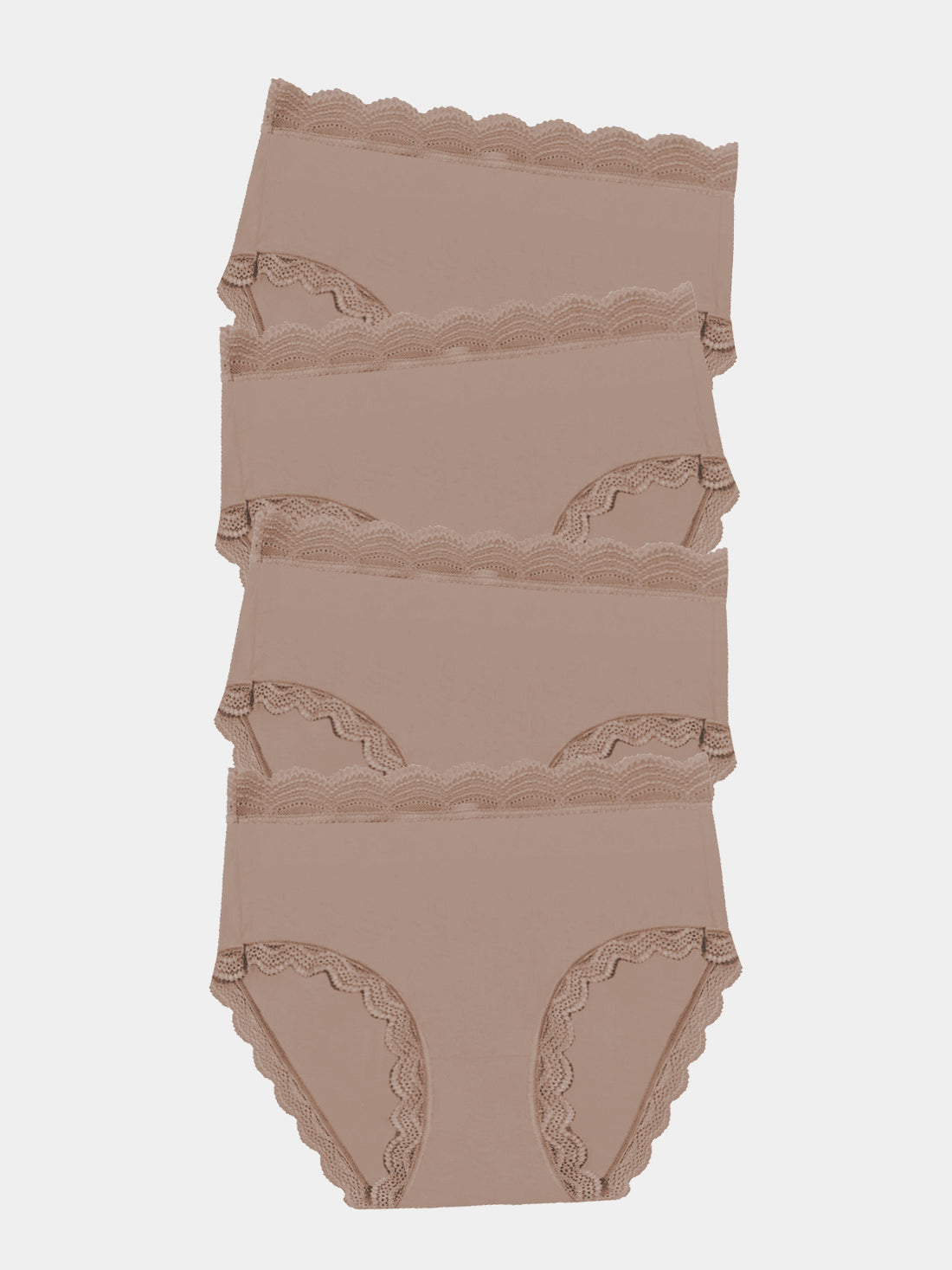 High Rise Knicker Four Pack - Taupe Charming Garment Enterprises Co