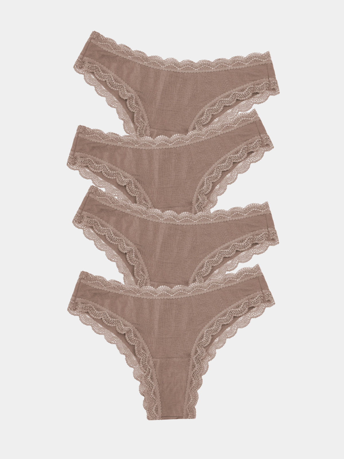 Brazilian Knicker Four Pack - Taupe Charming Garment Enterprises Co