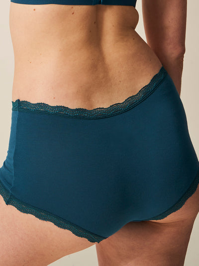 Hipster Knicker - Teal Stripe & Stare