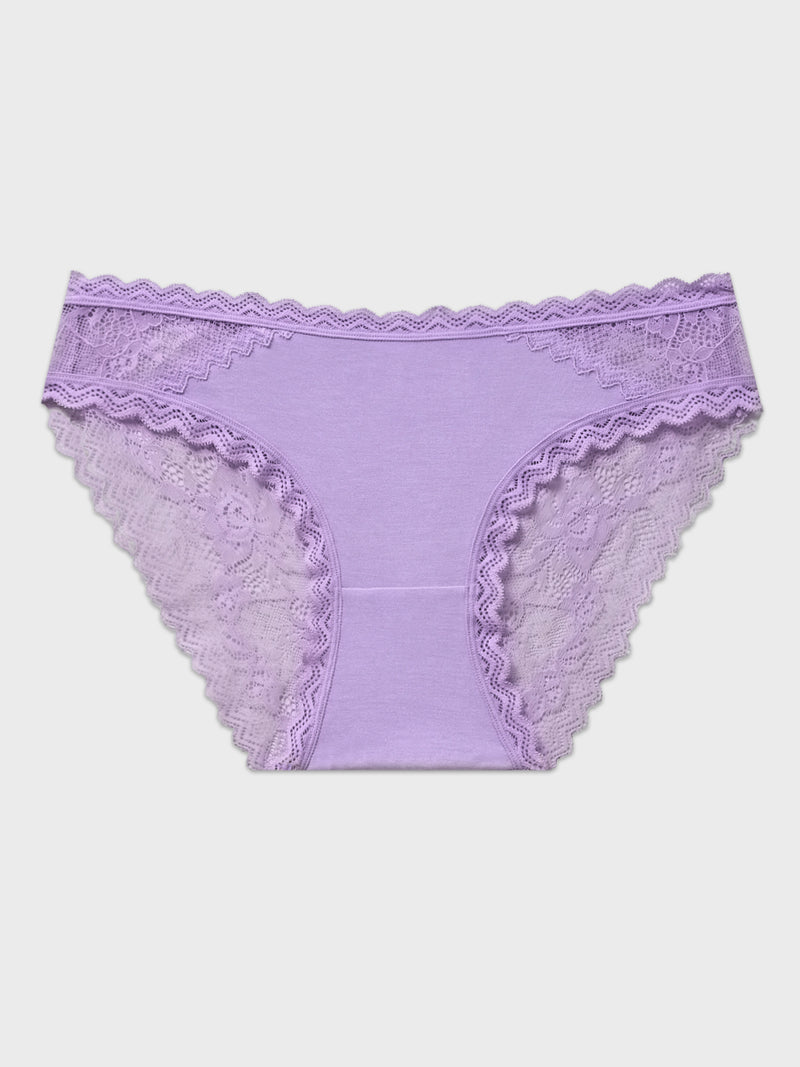 Eco Lace Original Knicker - Lavender Haze