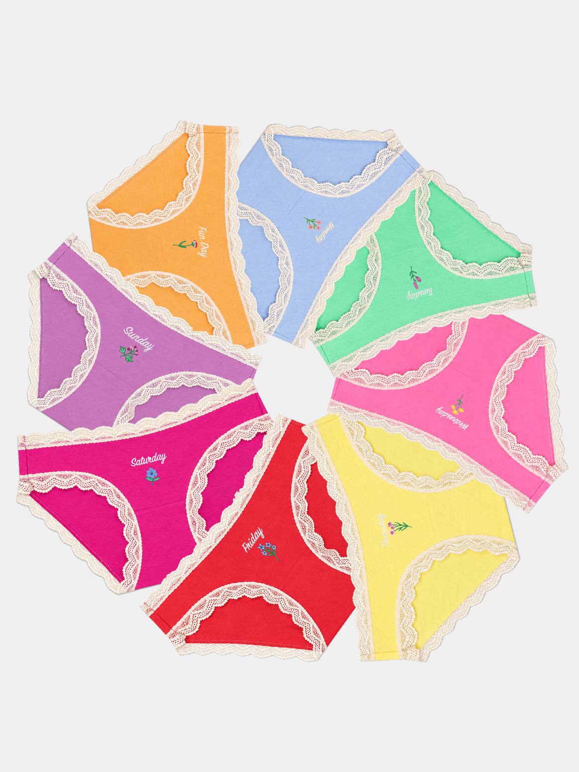 The Original Knicker Eight Pack - Days of the Week