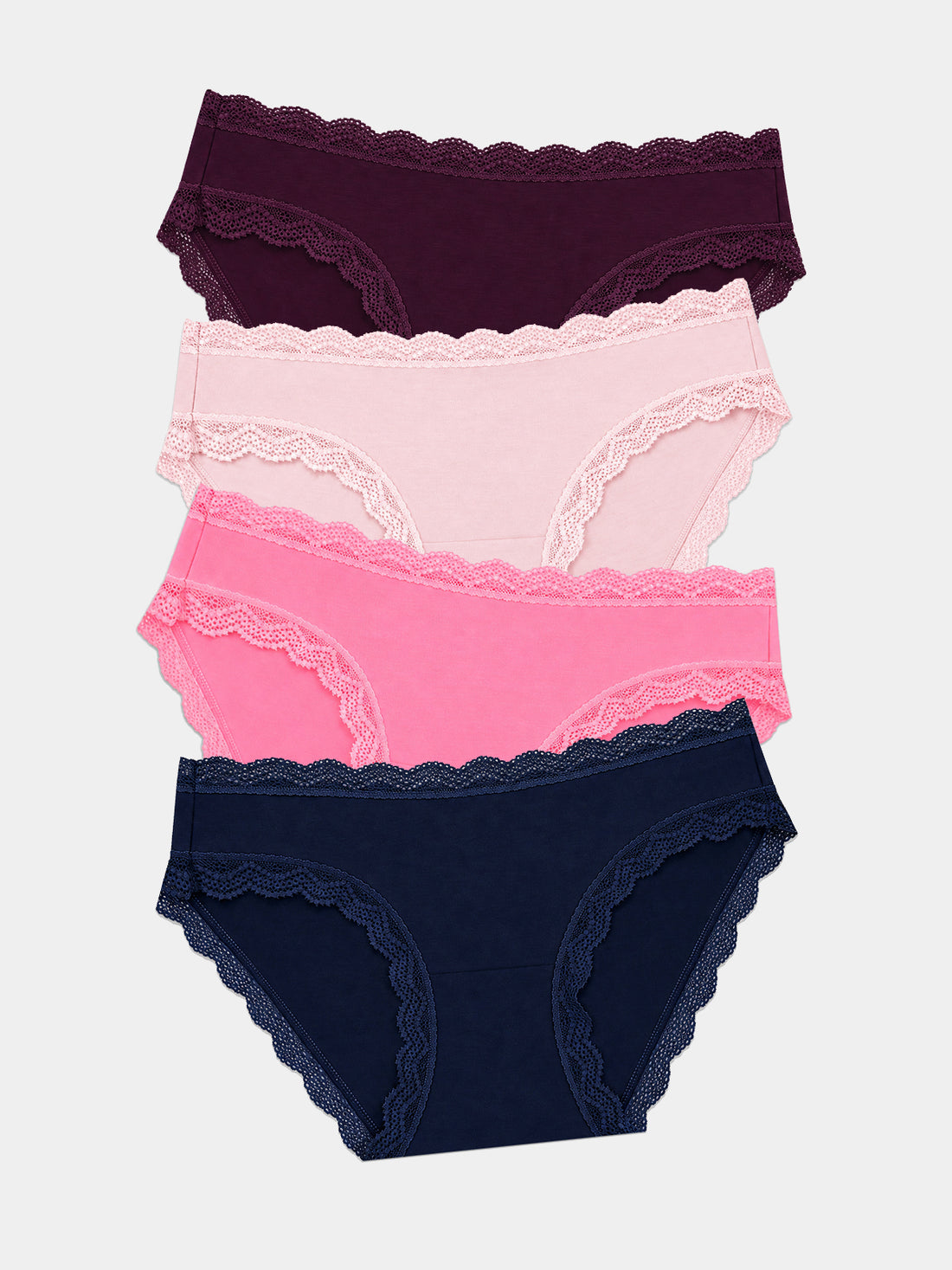 The Original Knicker Four Pack - Ocean & Black Cherry