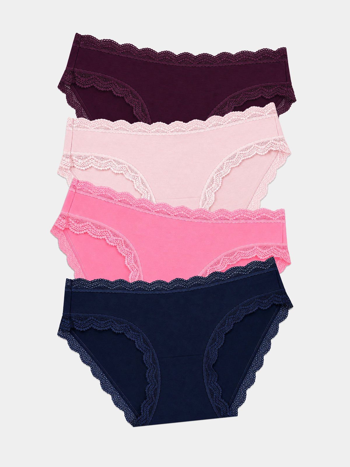 The Original Knicker Four Pack - Ocean & Black Cherry