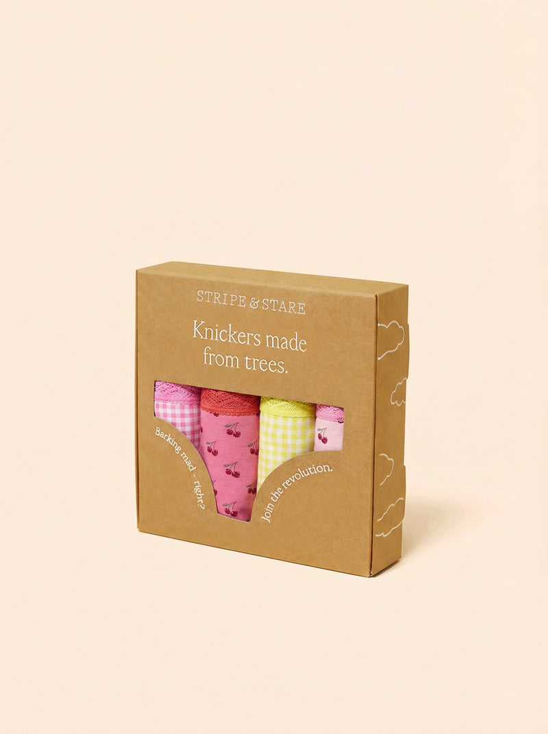 The Original Knicker Four Pack - Cherry Baby