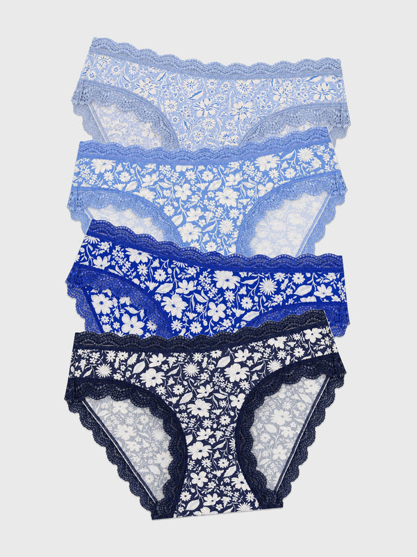 The Original Knicker Four Pack - Cornflower Petals