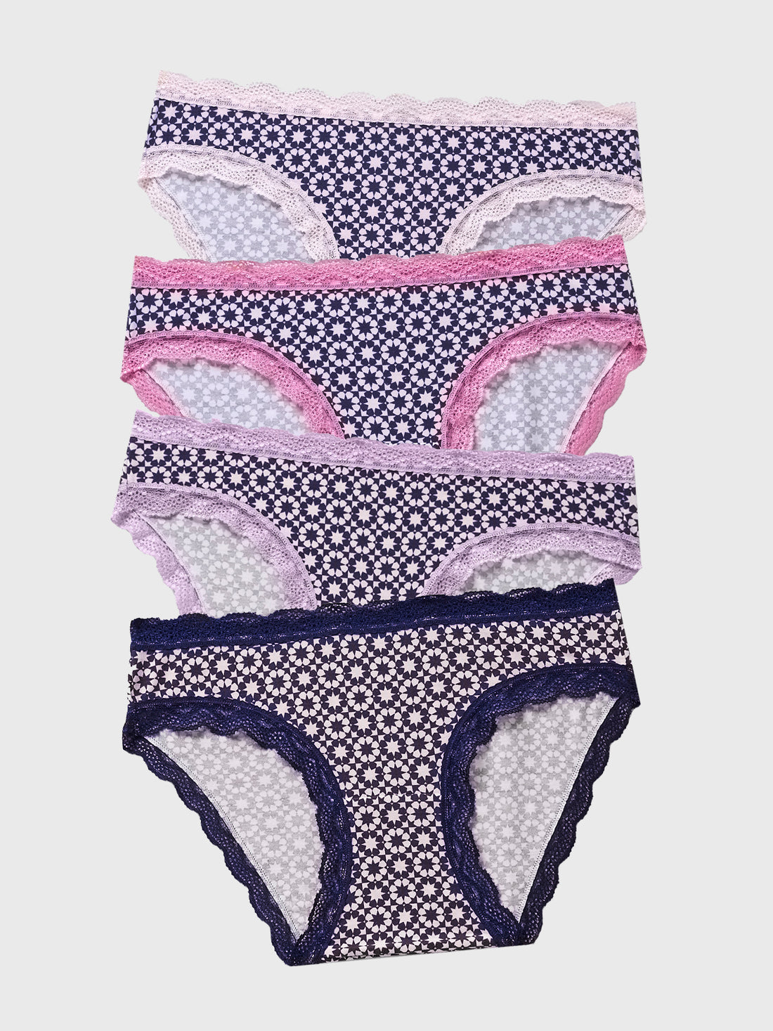 The Original Knicker Four Pack - Mosaic Nights