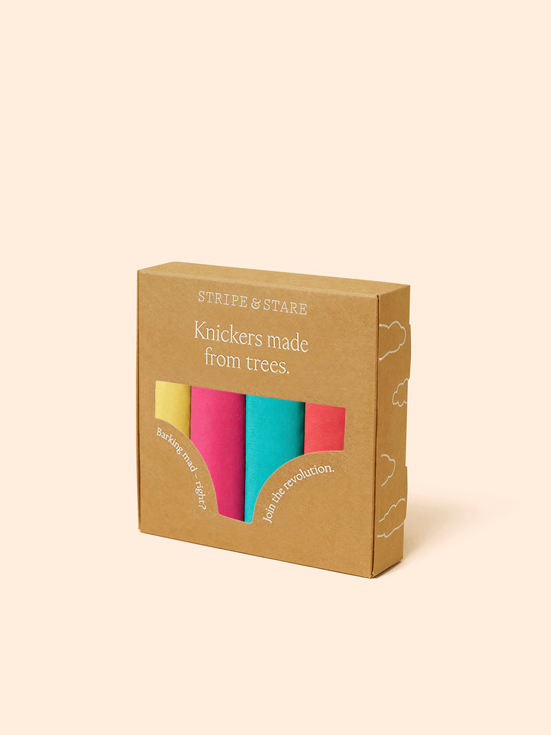 The Original Knicker Four Pack - Paradise Brights