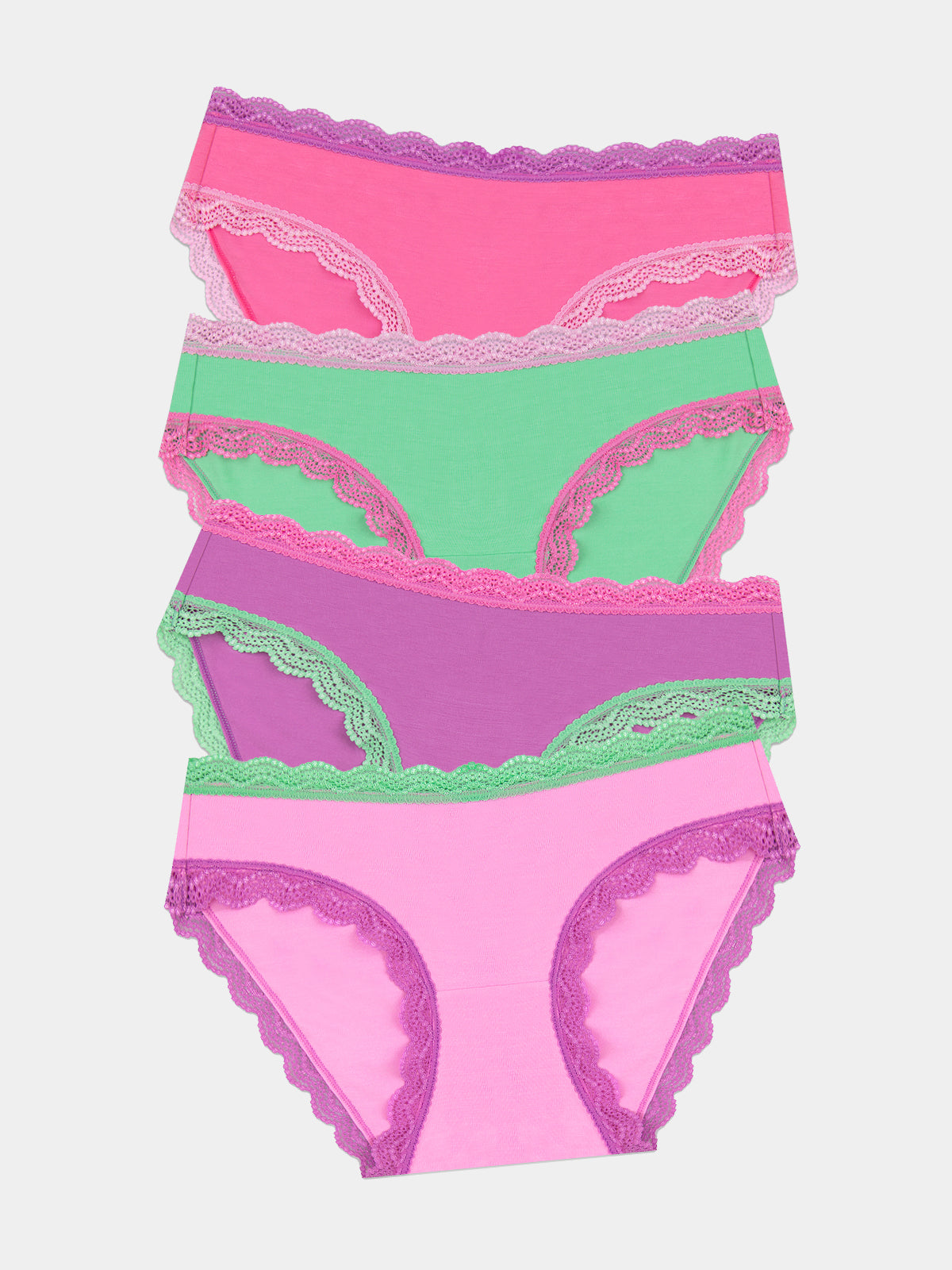 The Original Knicker Four Pack - Candy Floss Brights
