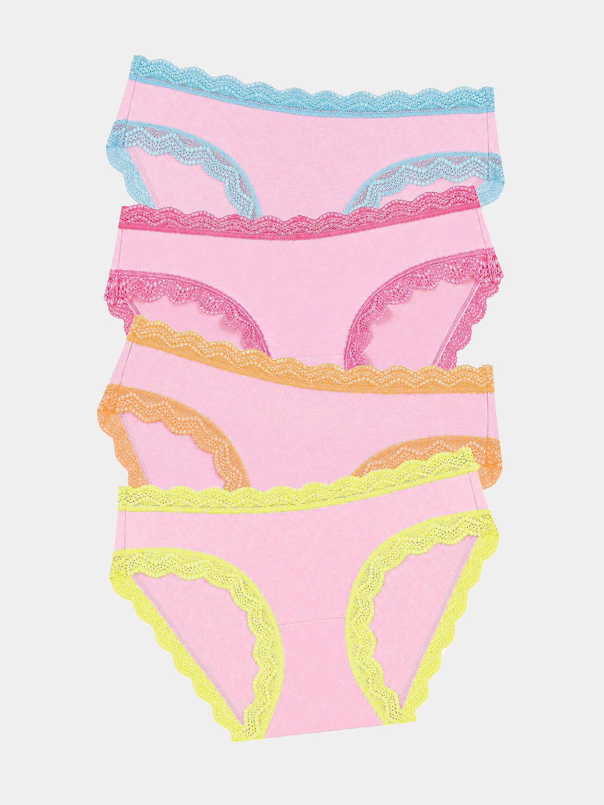 The Original Knicker Four Pack - Neon Kiss