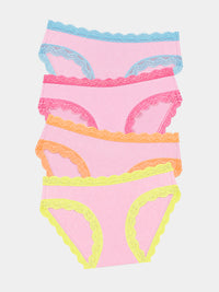 The Original Knicker Four Pack - Neon Kiss