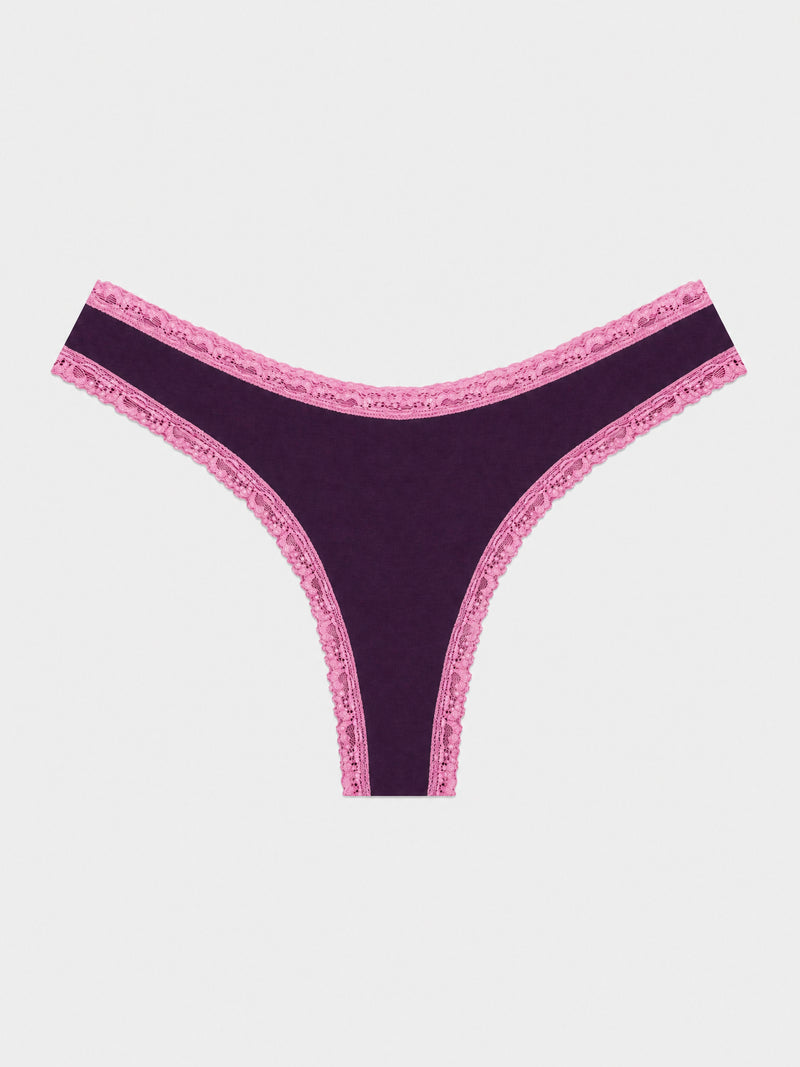 Thong - Black Cherry & Pink Pop