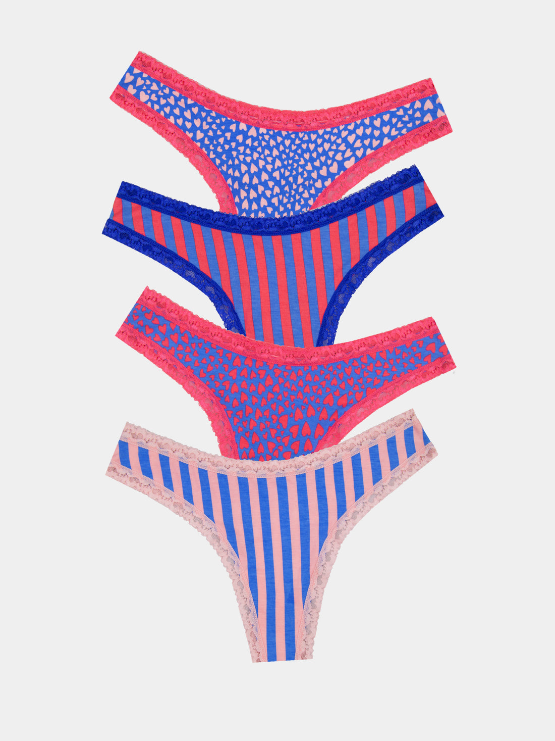 Thong Four Pack - Boden x S&S Hearts