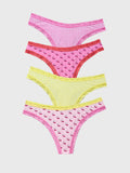 Thong Four Pack - Cherry Baby