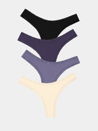 Thong Four Pack - Night Fog