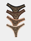Thong Four Pack - True Leopard