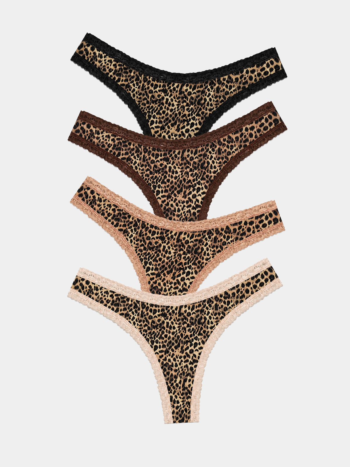 Thong Four Pack - True Leopard