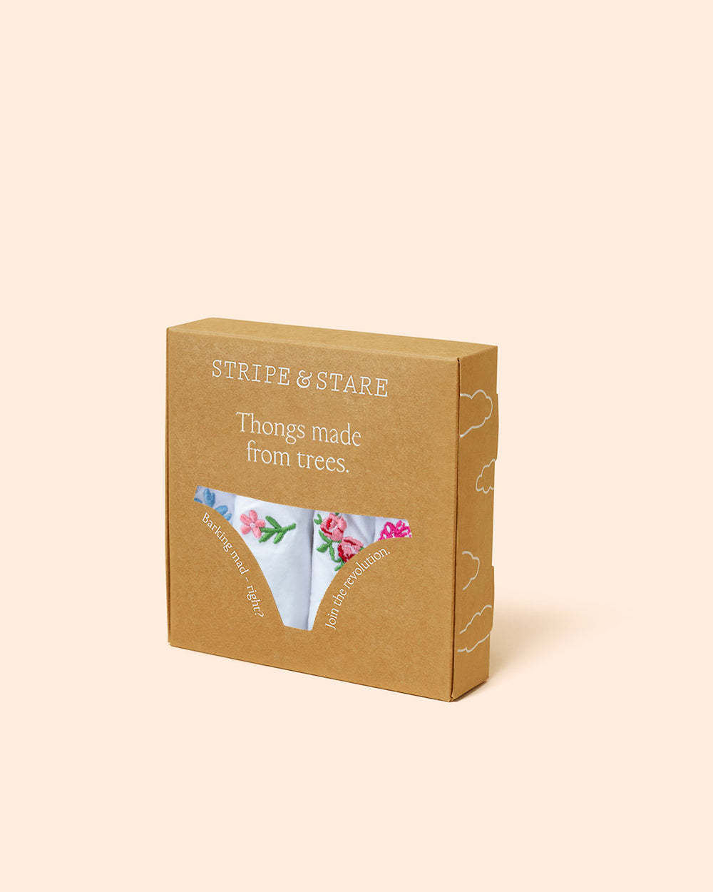 Thong Four Pack - Eveliina Embroidered Garden Stripe & Stare®