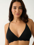 Triangle Lace Bra - Black