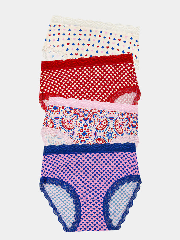 High Rise Knicker Four Pack - Lady Luck Charming Garment Enterprises Co