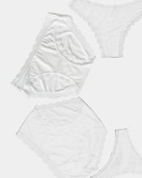 The Discovery Knicker Pack - White Charming Garment Enterprises Co