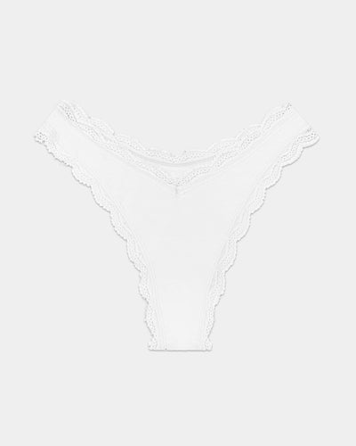 Dipped Thong - White