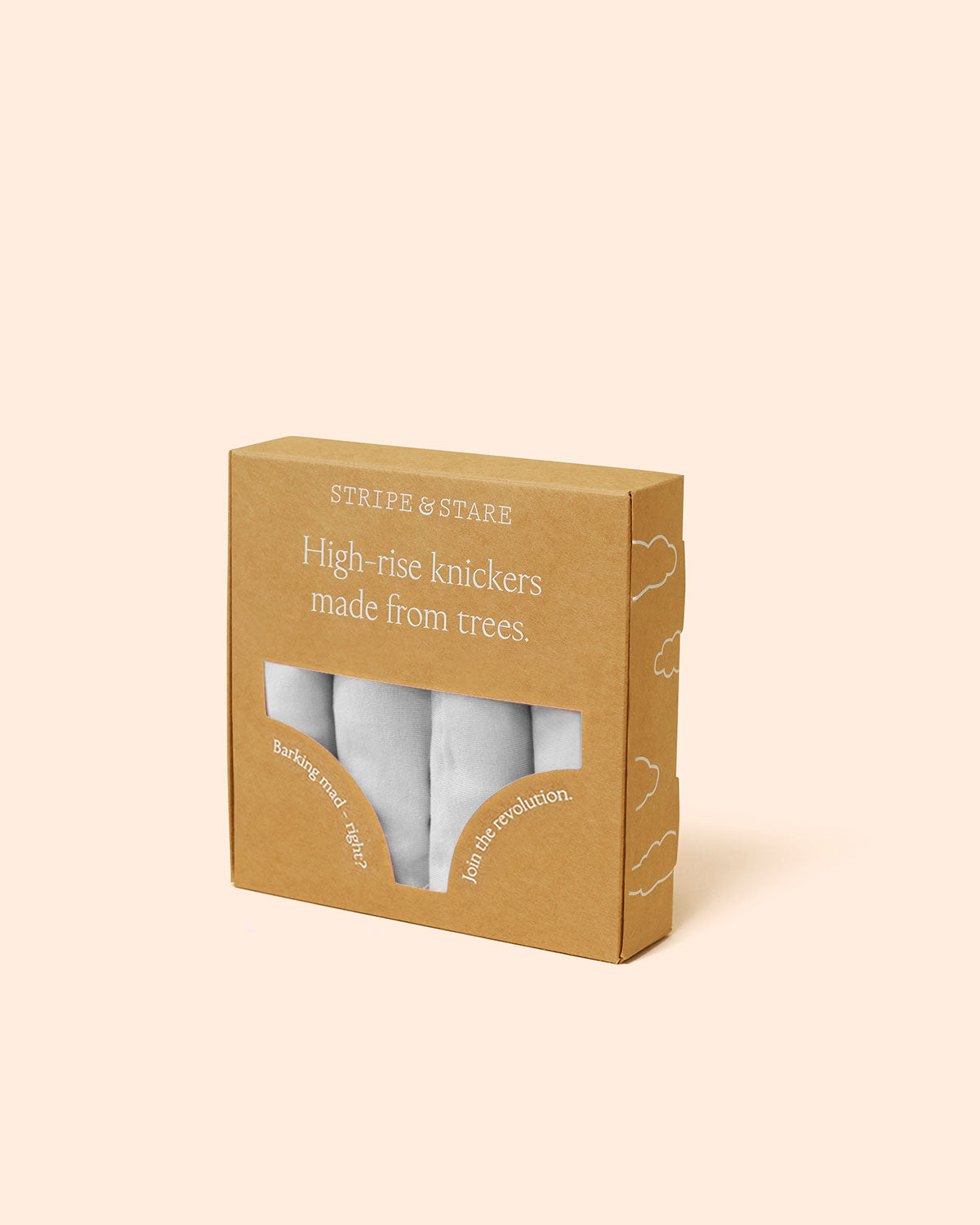 High Rise Knicker Four Pack - White Charming Garment Enterprises Co