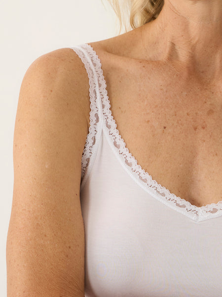 Lace Cami - White