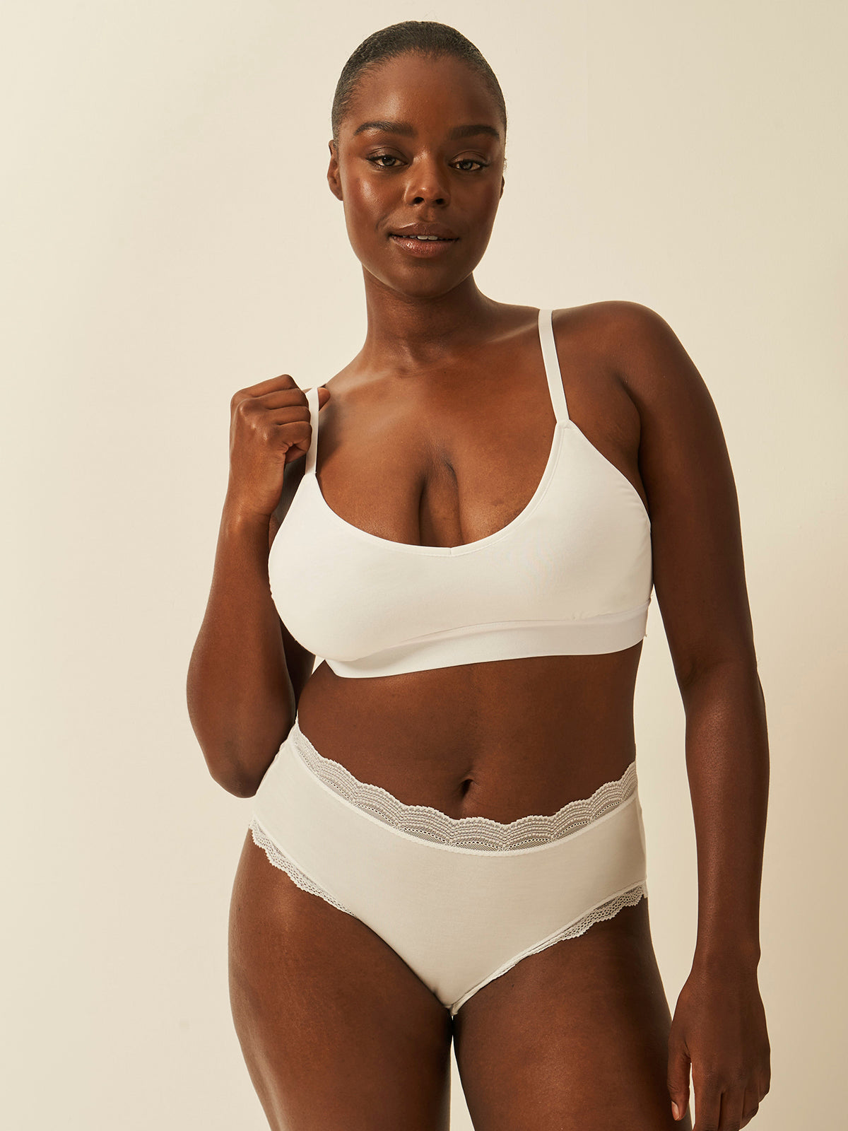High Rise Knicker Four Pack - White